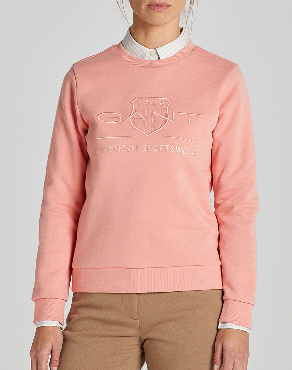 GANT HANORAC REG TONAL SHIELD C-NECK SWEAT