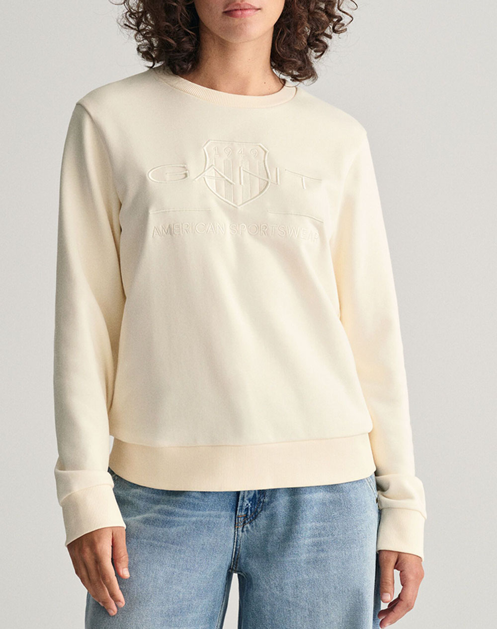 GANT HANORAC REG TONAL SHIELD C-NECK SWEAT