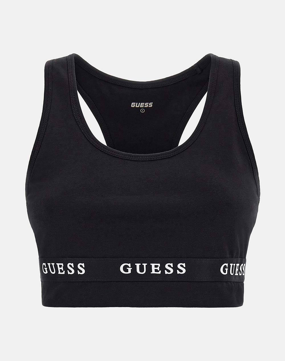 GUESS ALINE TOP ECO STRETCH JERSEY BUSTIERA DE DAMA