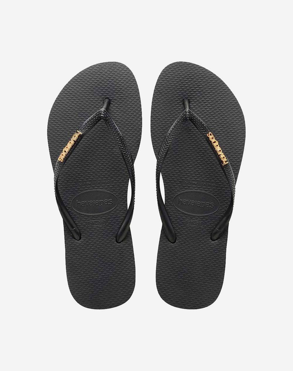 HAVAIANAS SLIM LOGO METALLIC PAPUCI