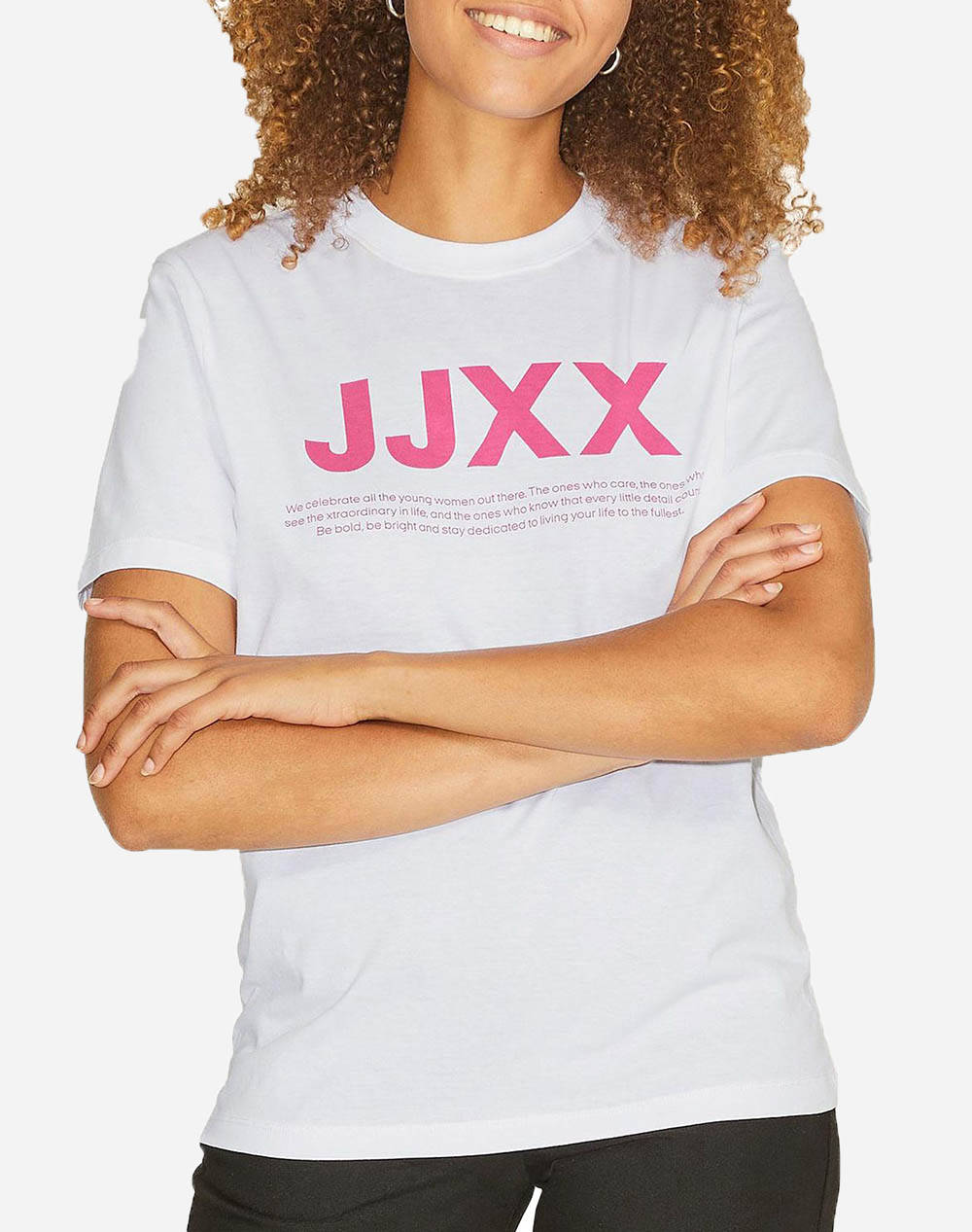 JJXX JXANNA SS REG EVERY SMALL LOGO TEE NOOS