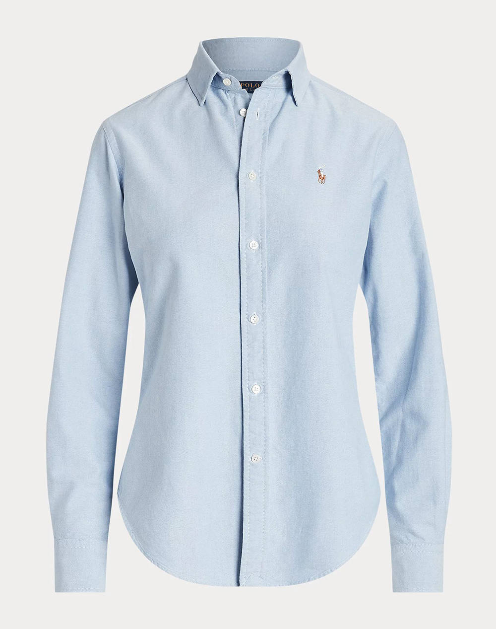 RALPH LAUREN LS CRLTE ST-LONG SLEEVE-BUTTON FRONT SHIRT