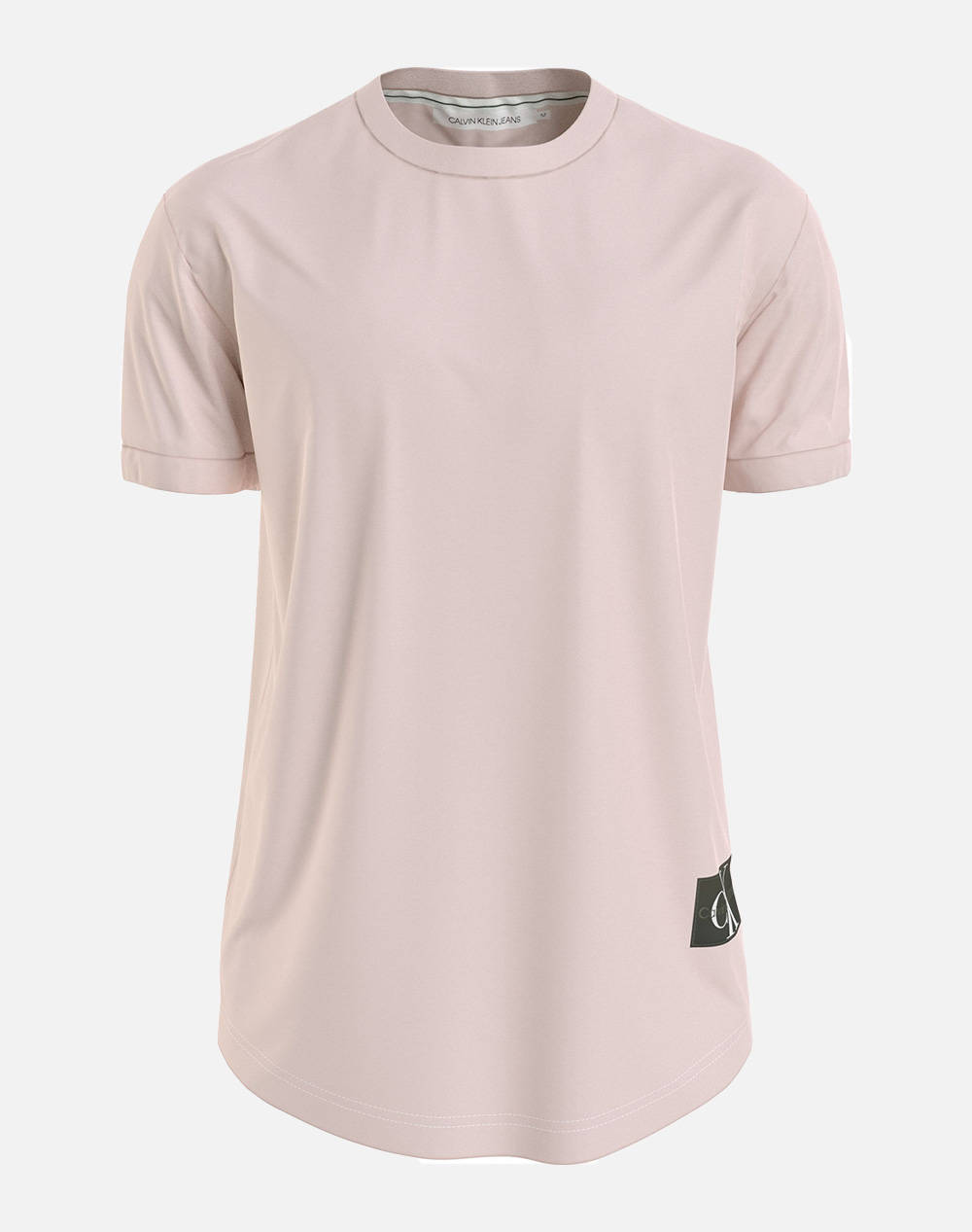 CALVIN KLEIN BADGE ROUND HEM TEE