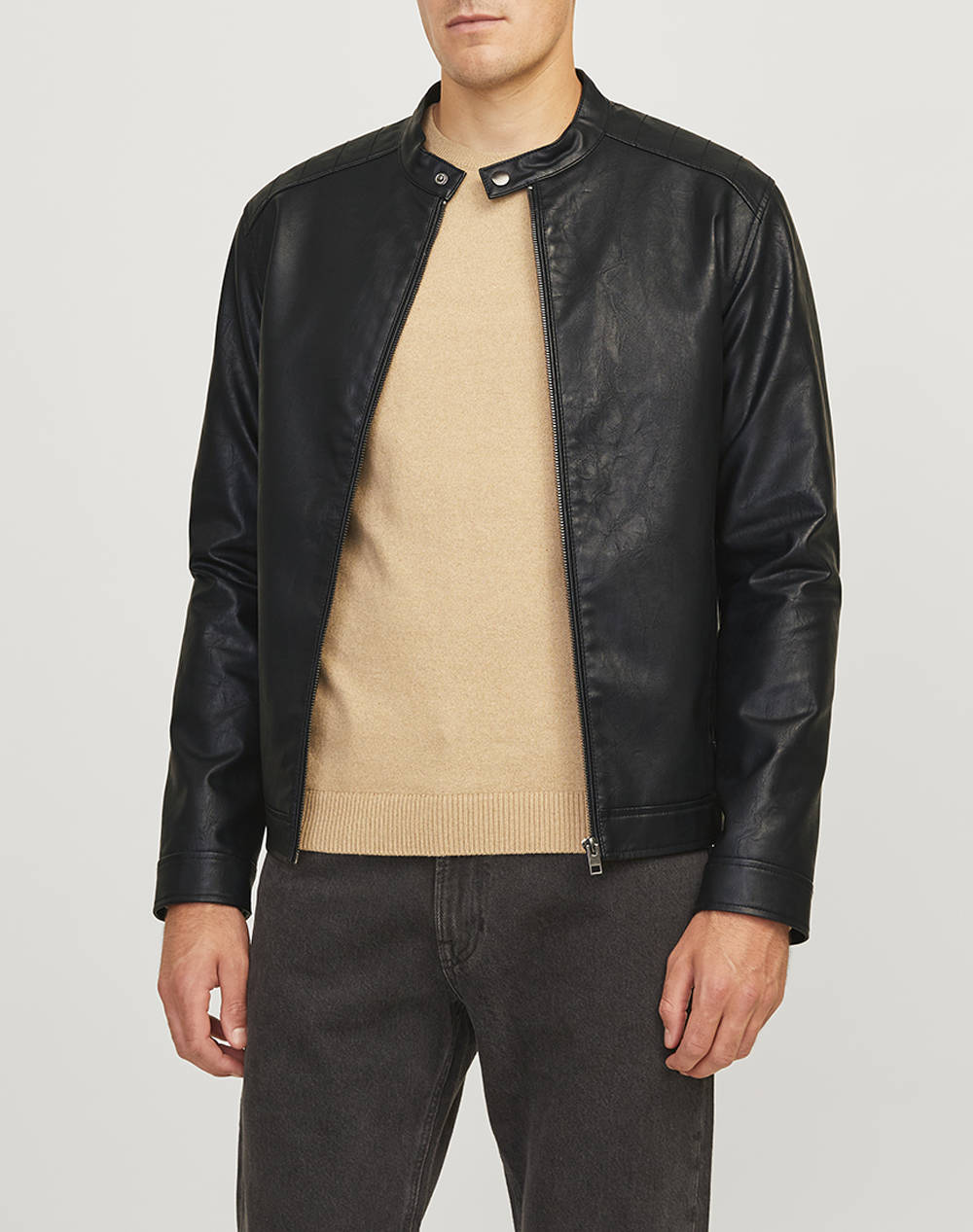 JACK&JONES JREBCALEB PU JACKET NOOS