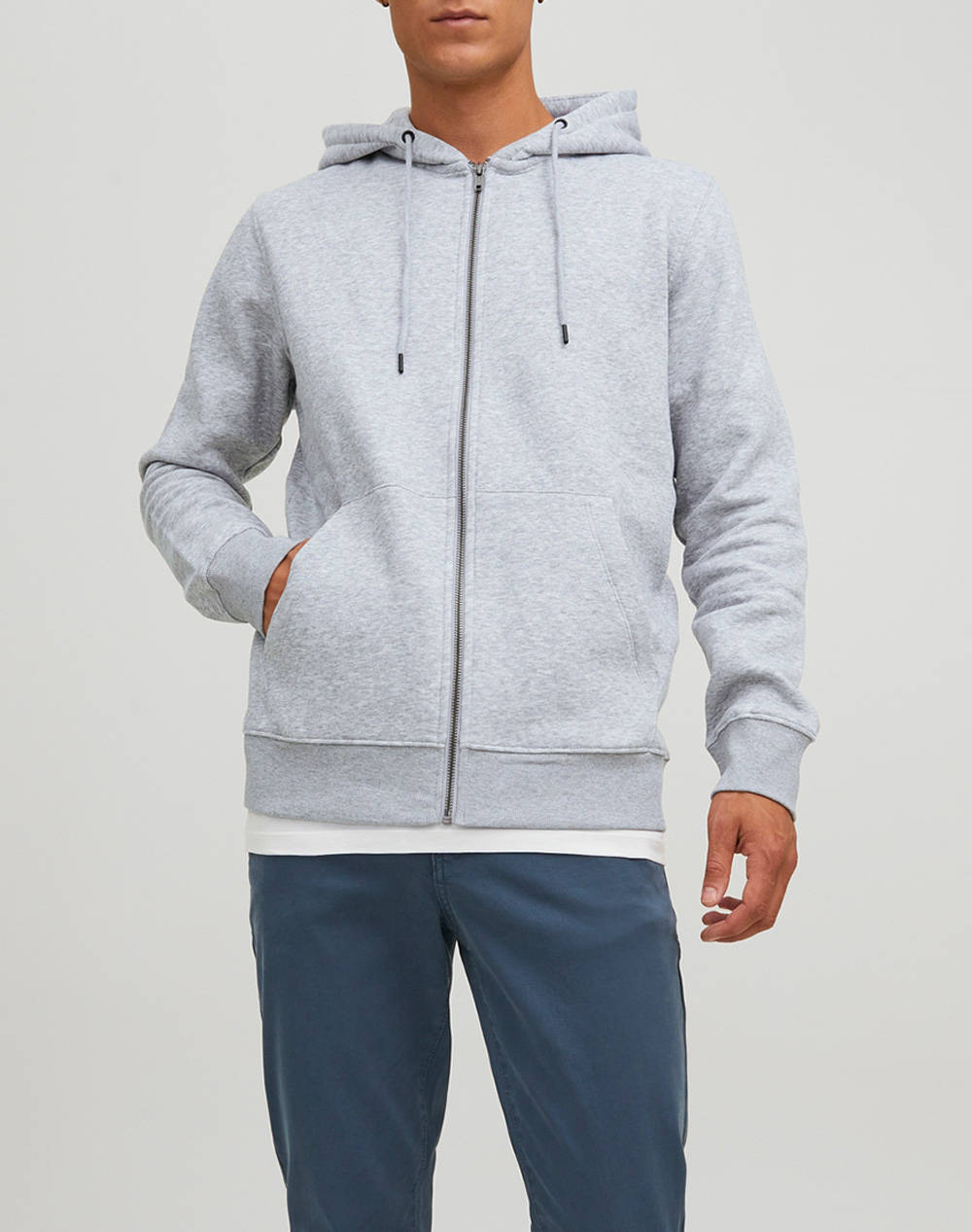 JACK&JONES JJESTAR BASIC SWEAT ZIP HOOD NOOS