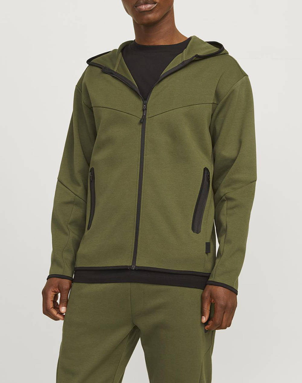 JACK&JONES JCOFUSION SWEAT ZIP HOOD NOOS