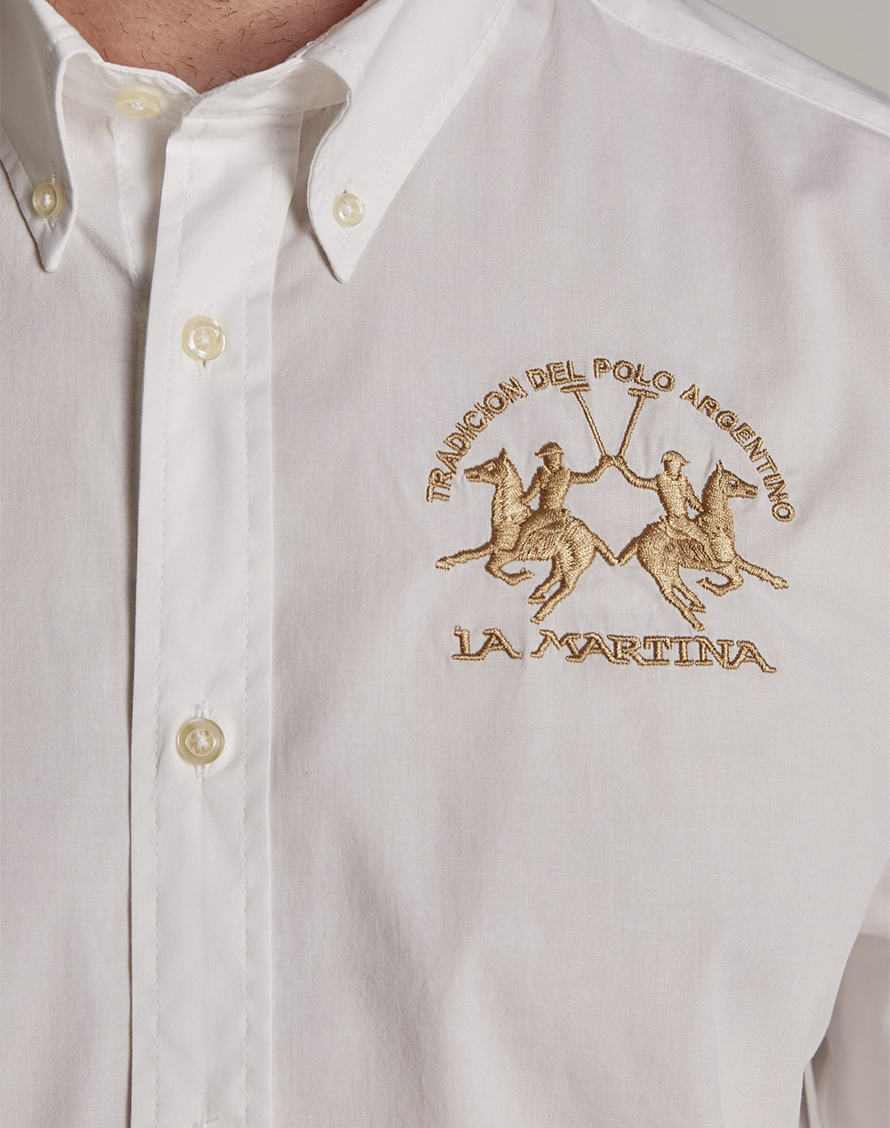 LA MARTINA CAMASA MAN SHIRT L/S POPLIN STRETCH