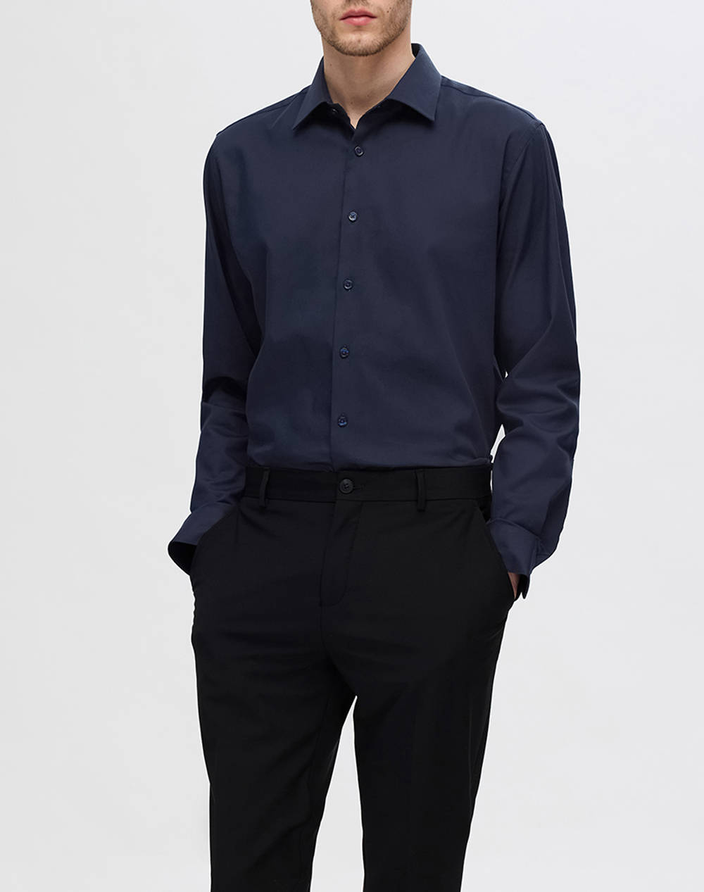 SELECTED SLHSLIM-PERFORMANCE SHIRT LS NOOS