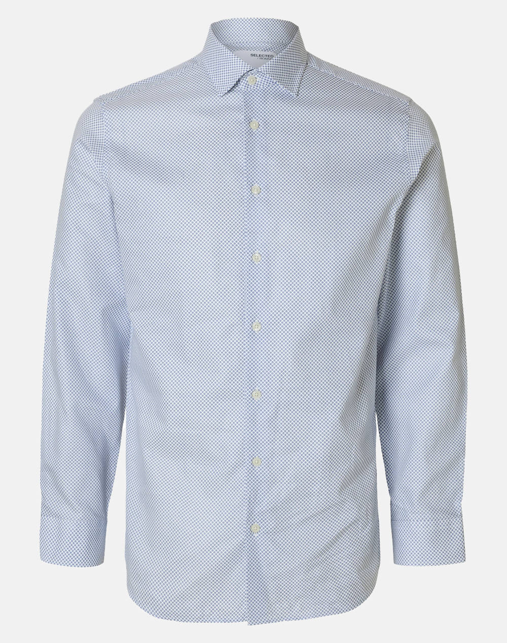 SELECTED SLHSLIM-ETHAN SHIRT LS AOP SPREAD NOOS