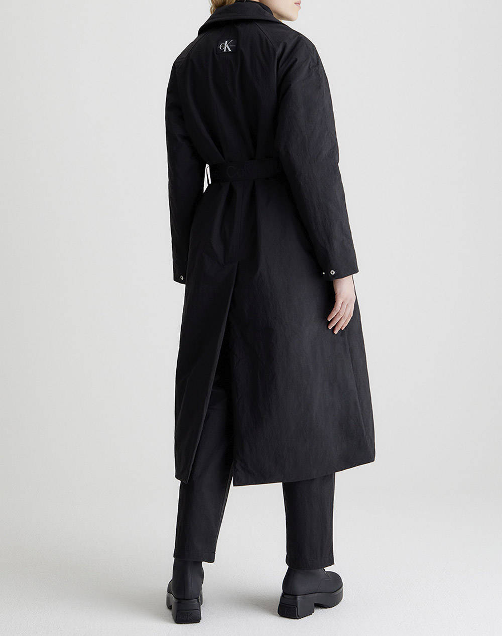 CALVIN KLEIN CLEAN PADDED BELTED TRENCH