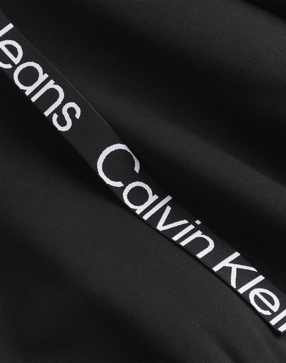 CALVIN KLEIN LOGO ELASTIC HOODIE DRESS