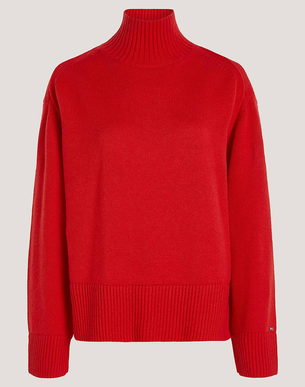 TOMMY HILFIGER WOOL BLEND MOCK-NK SWEATER