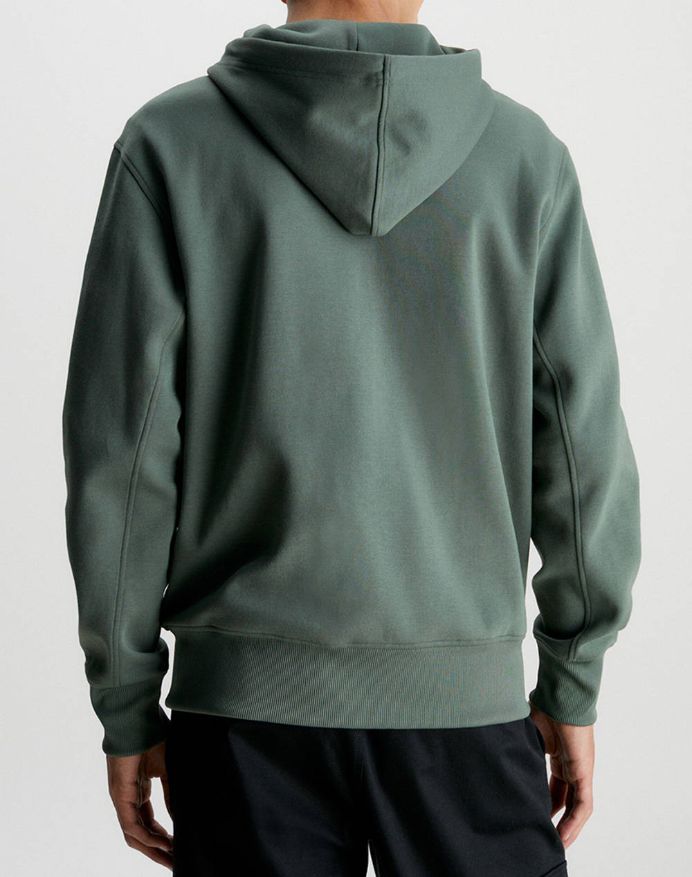 CALVIN KLEIN MIX MEDIA ZIP THROUGH HOODIE