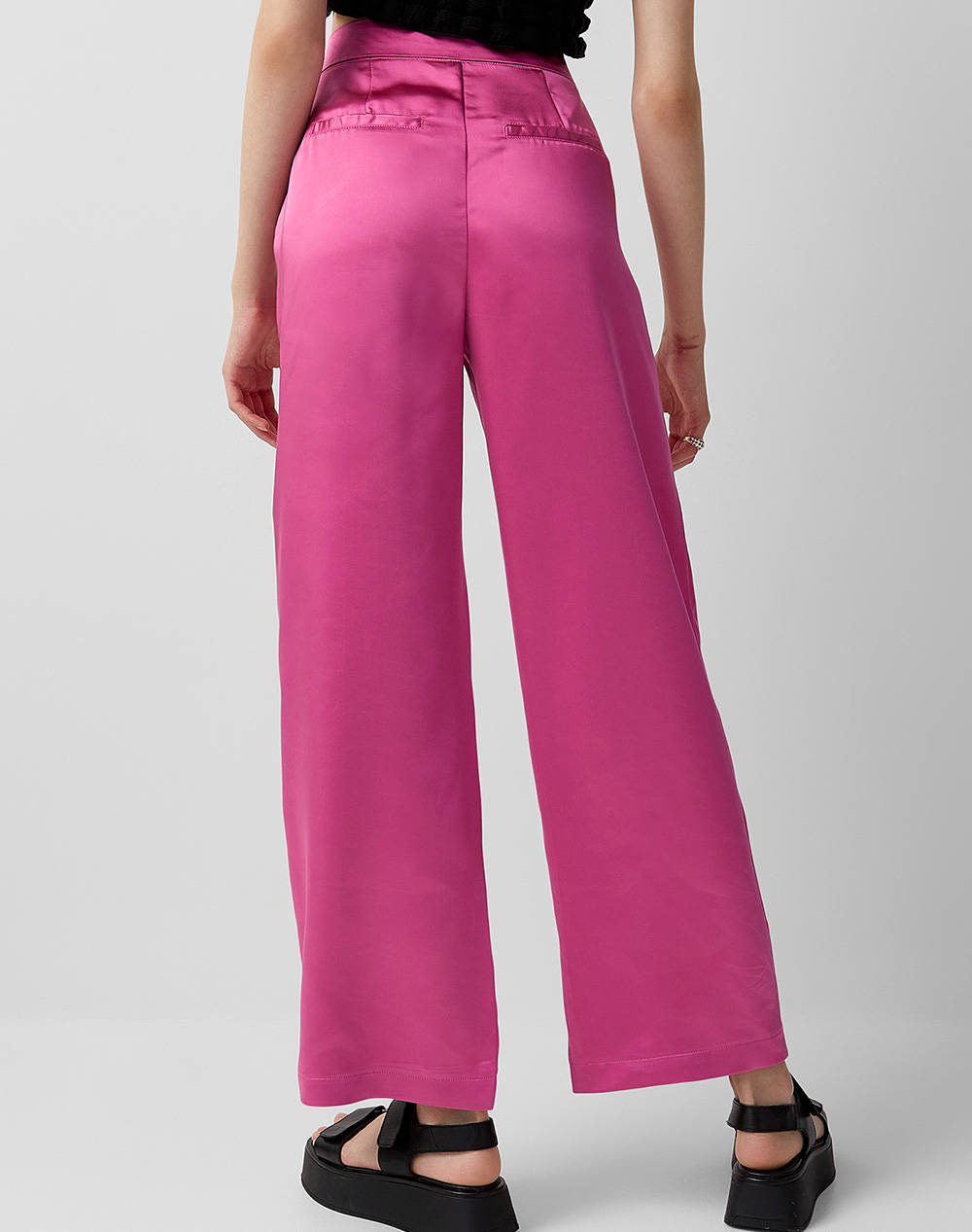 ONLY ONLMAYRA HW SATIN WIDE PANT TLR