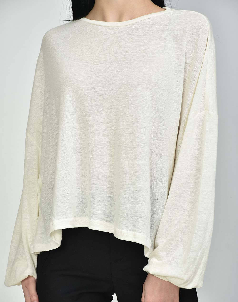 ONLY ONLTEA L/s LINEN BOXY TOP JRs