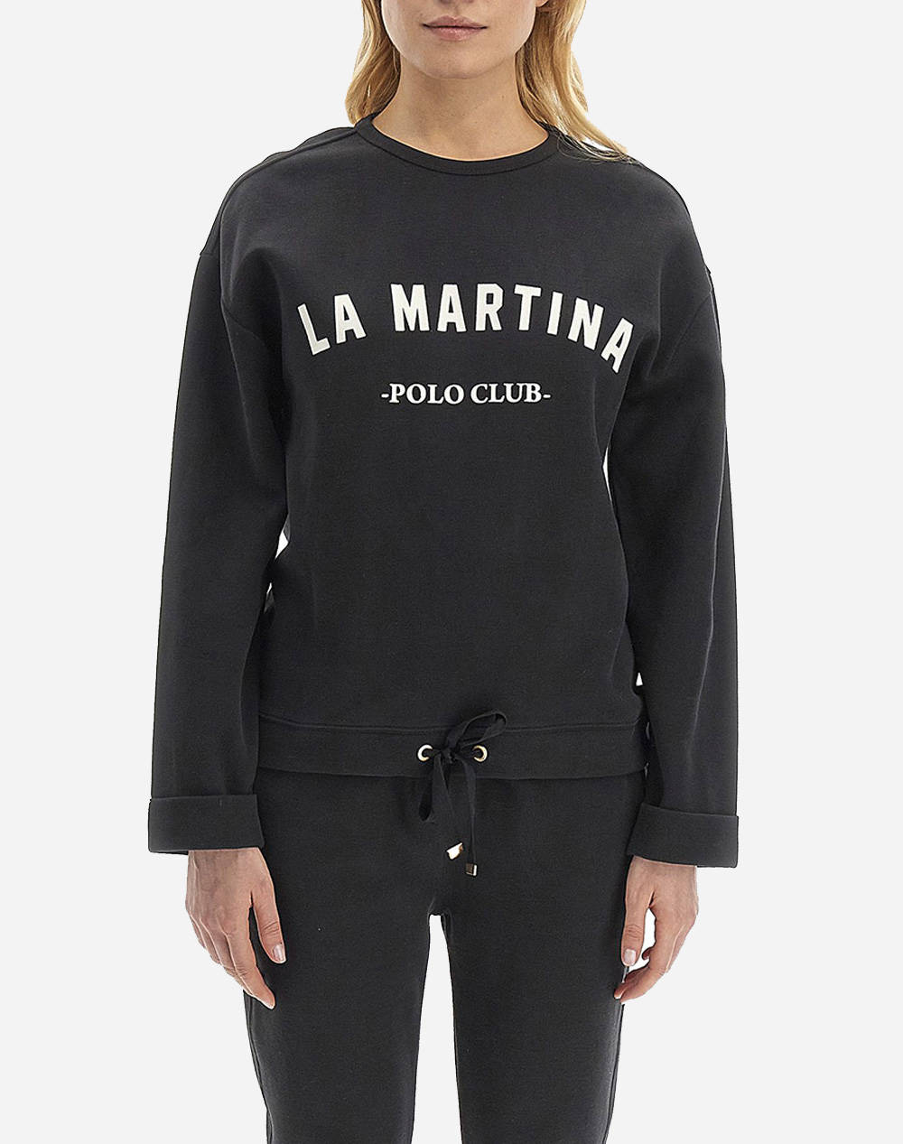 LA MARTINA HANORAC WOMAN FLEECE CREW NECK PEACHED