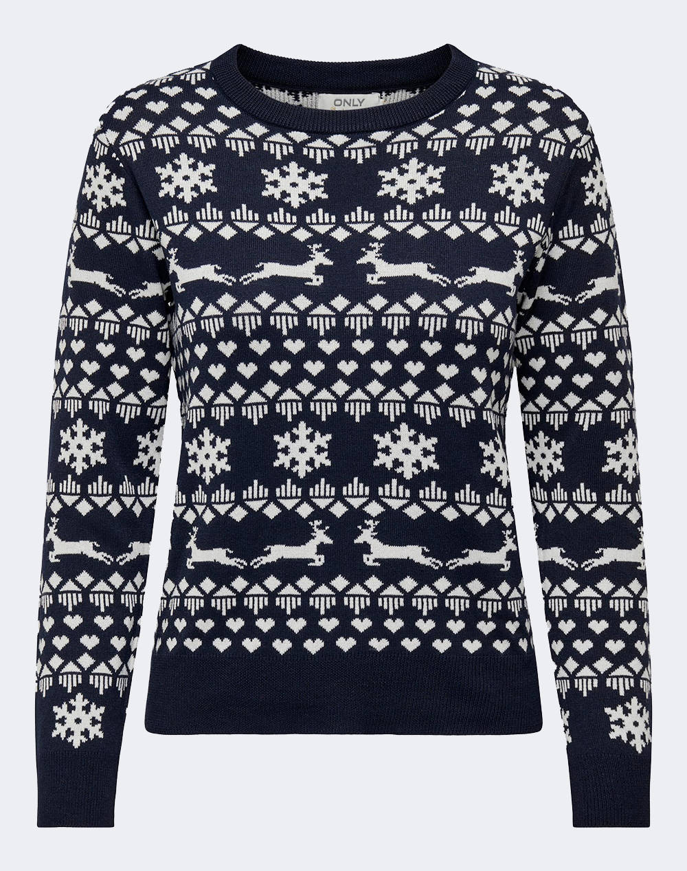 ONLY ONLXMAS SNOWFLAKE O-NECK KNT