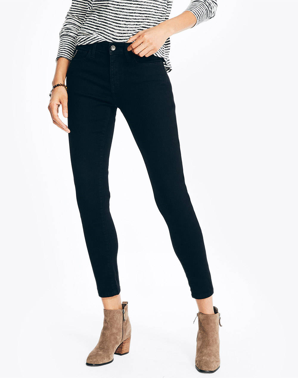 NAUTICA PANTALONI JEAN NJC MIDRISE SKINNY in TRUE BLACK WASH