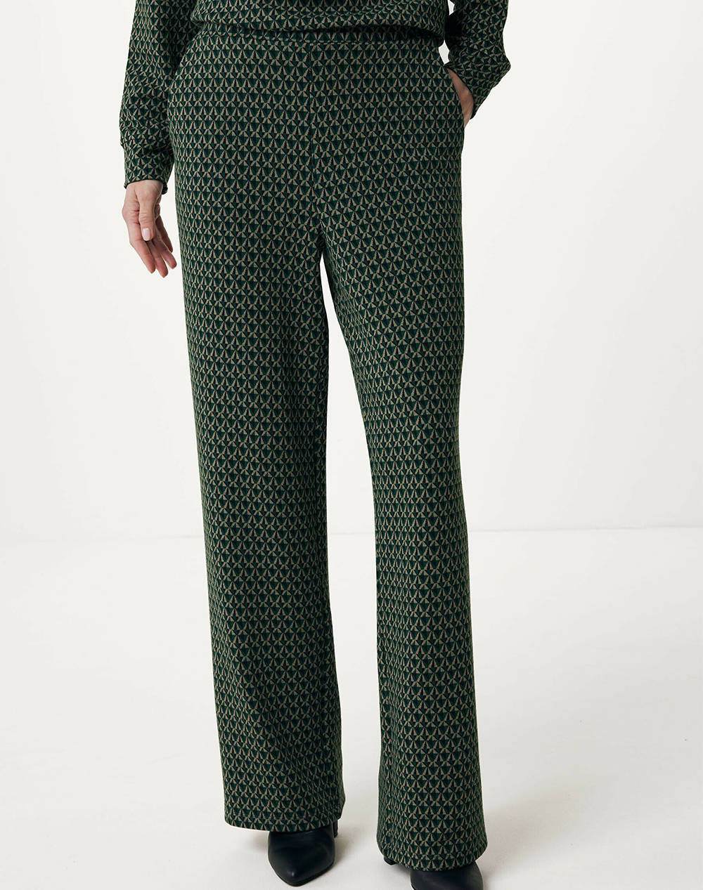 MEXX Jersey wide leg pants with dessin