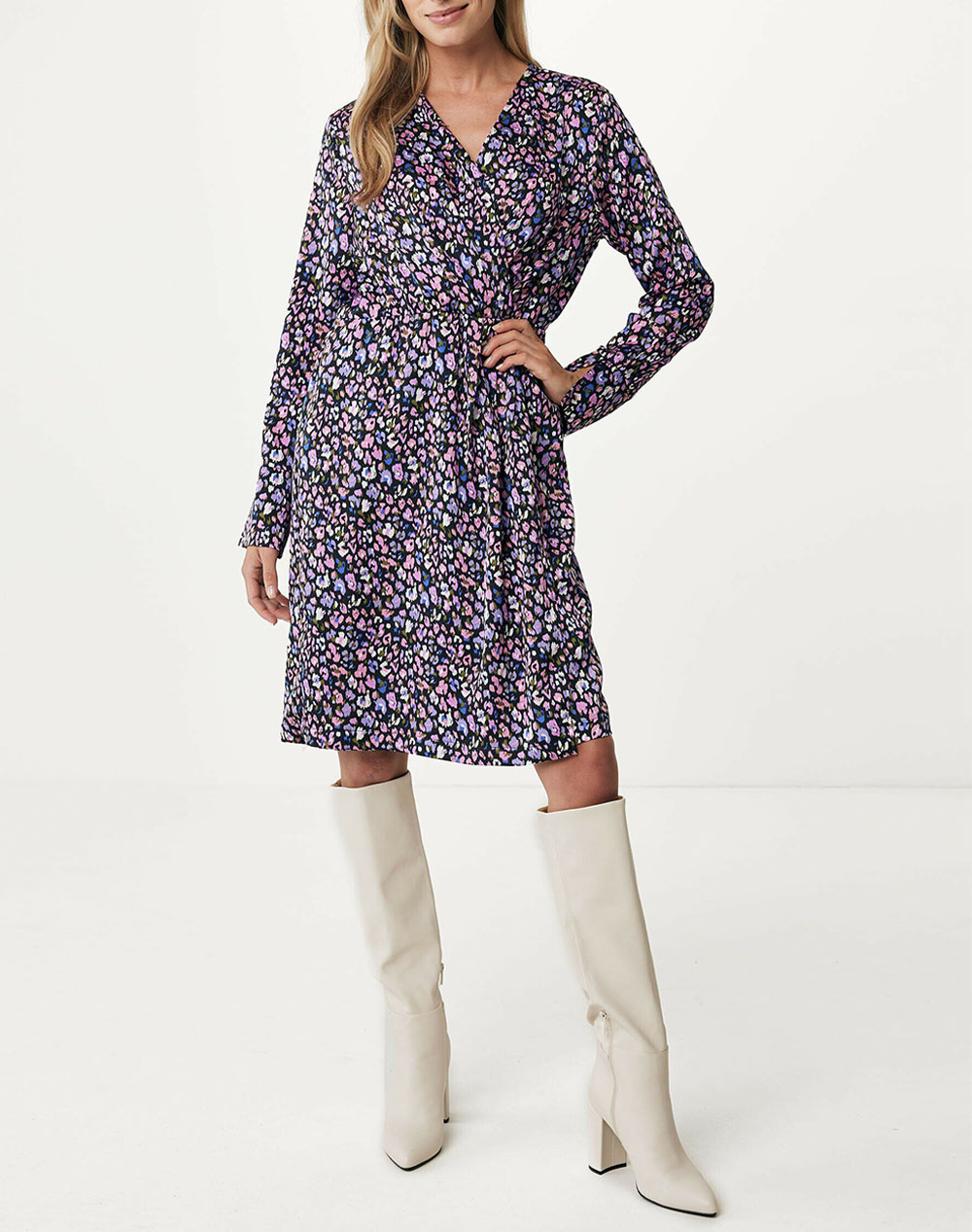 MEXX All over printed fake wrap dress