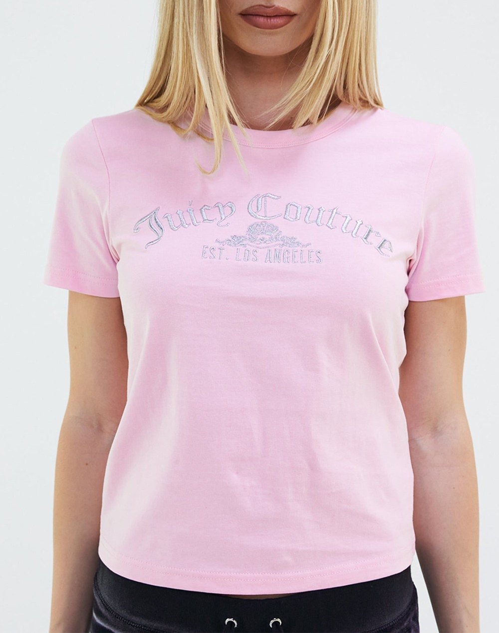 JUICY COUTURE ARCHED METALLIC NOAH T-SHIRT