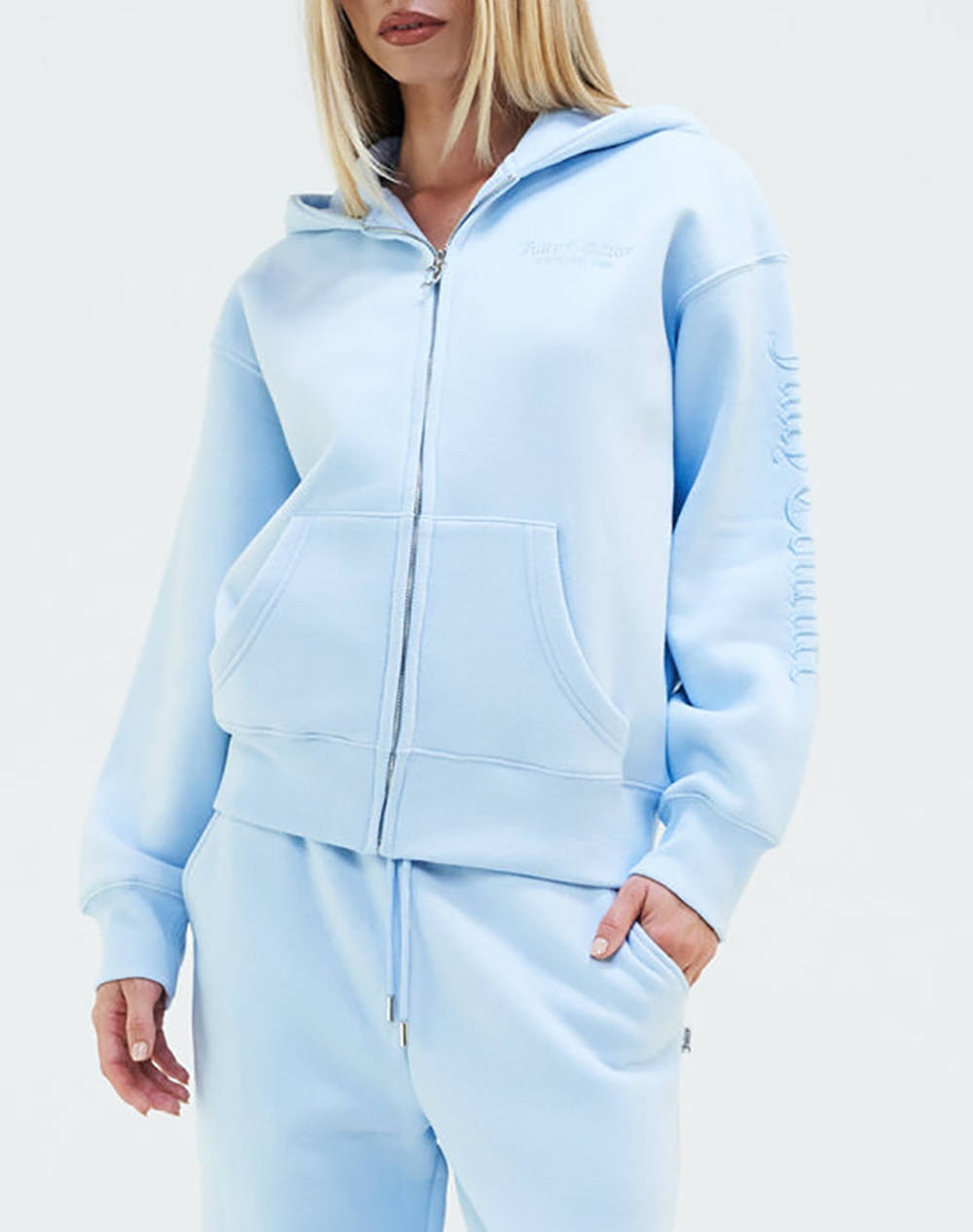 JUICY COUTURE VALERY COSY FLEECE ZIP HOODIE