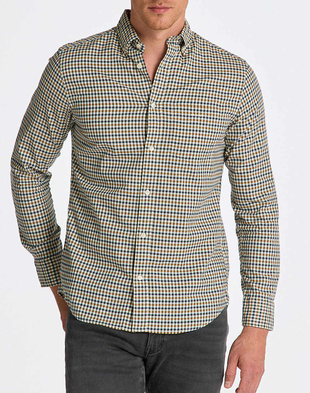 GANT CAMASA REG TWILL MICRO MULTI CHECK SHIRT