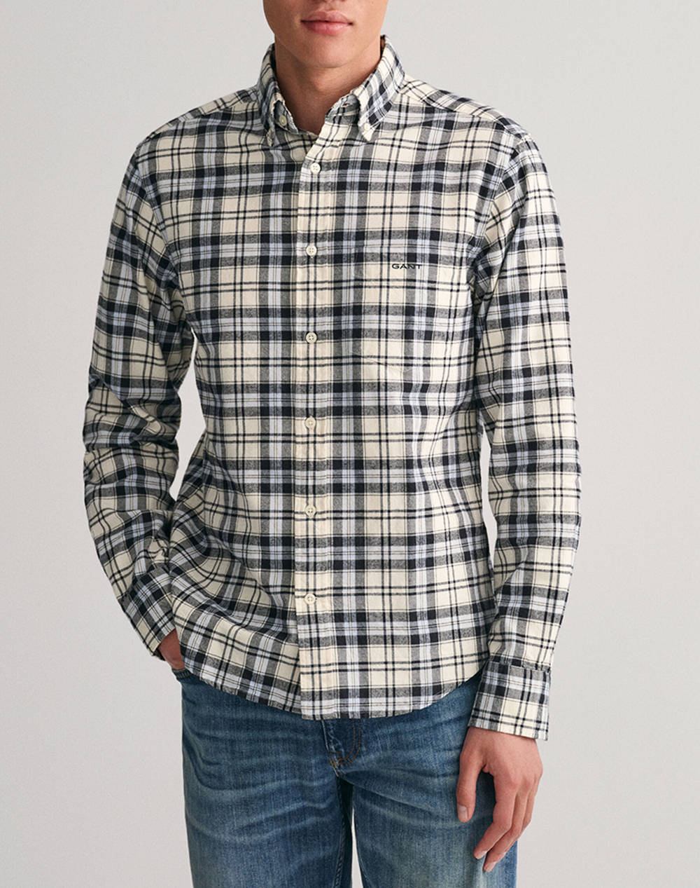 GANT CAMASA REG UT BRUSHED OXFORD CHECK SHIRT