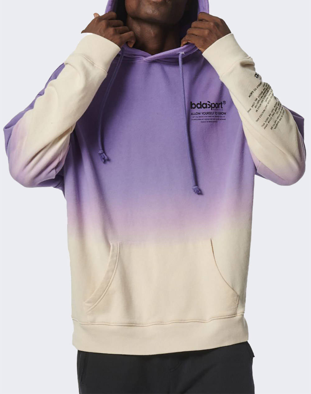 BODY ACTION GENDER NEUTRAL DIP-DYED HOODIE