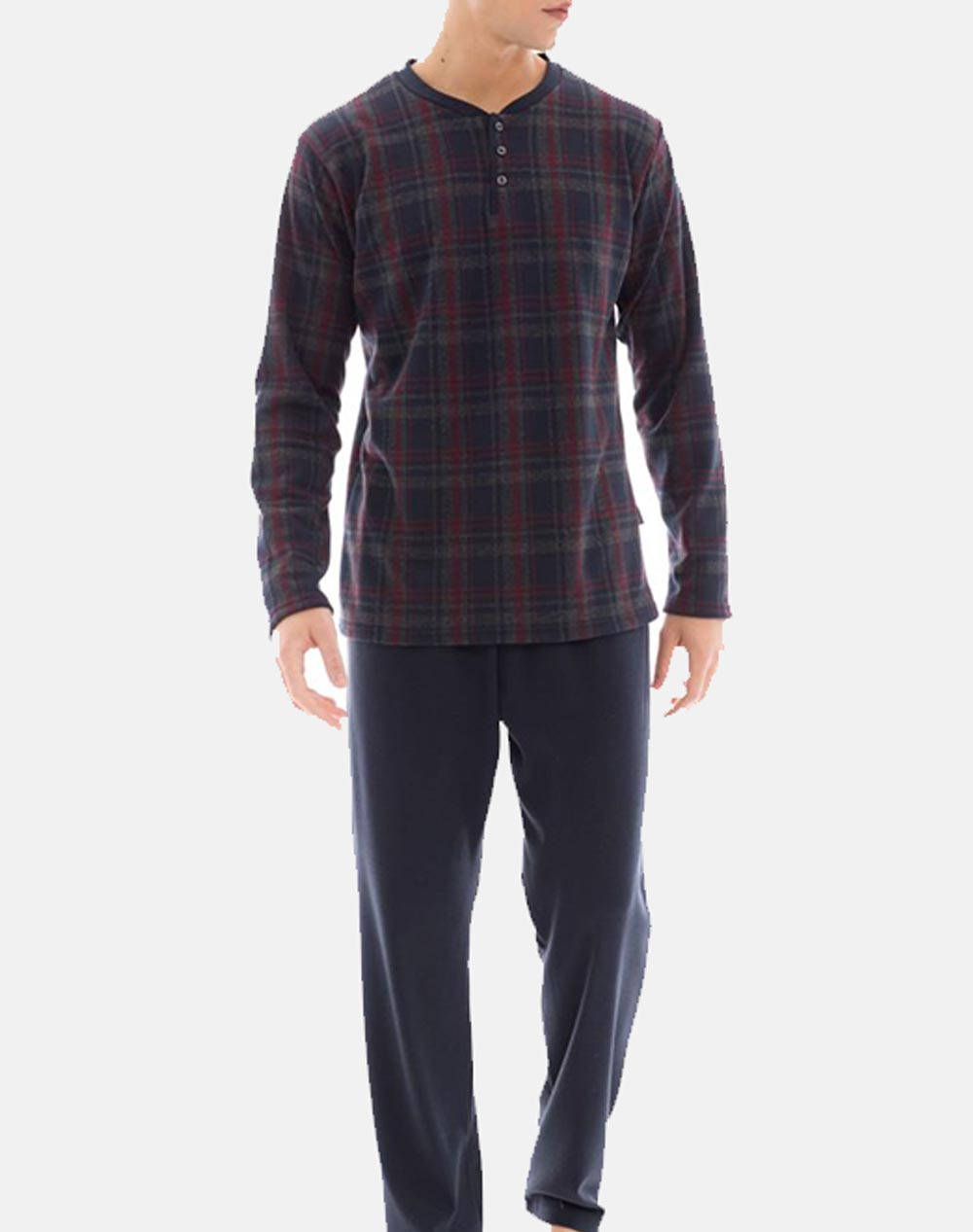 ULISSE PYJAMA JACQUARD RED PLAID