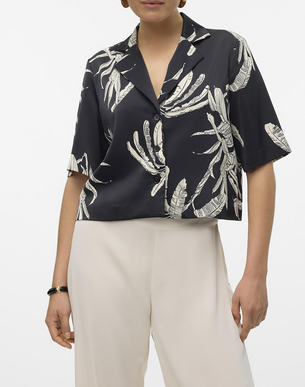 AWARE BY VERO MODA VMKEILA SS CROPPED SHIRT VMA