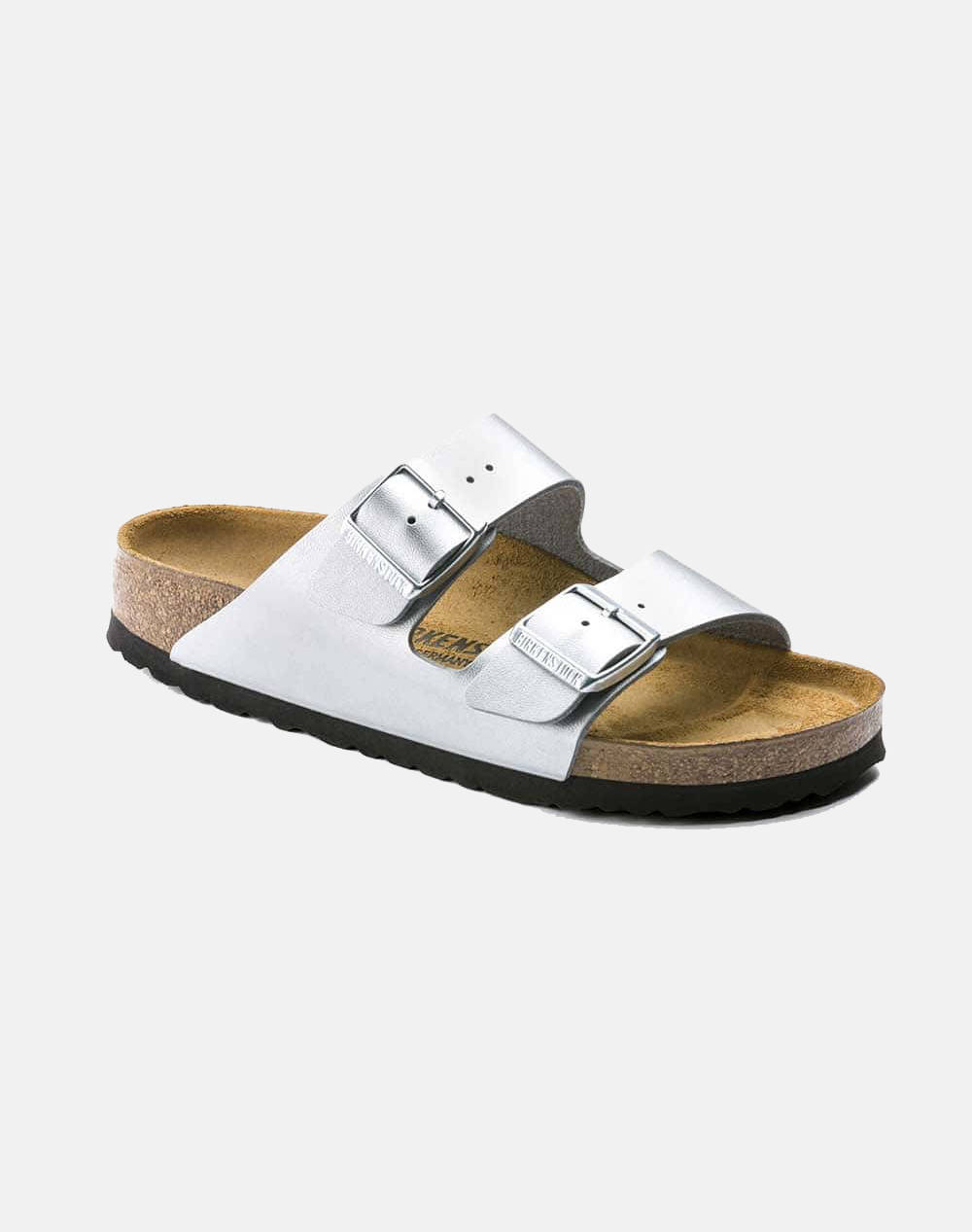 BIRKENSTOCK SYNTHETICS ARIZONA BF SILVER 35 - 43 NARROW SEASONAL CLASSIC ADULTS TEX INCALTAMINTE DE DAMA