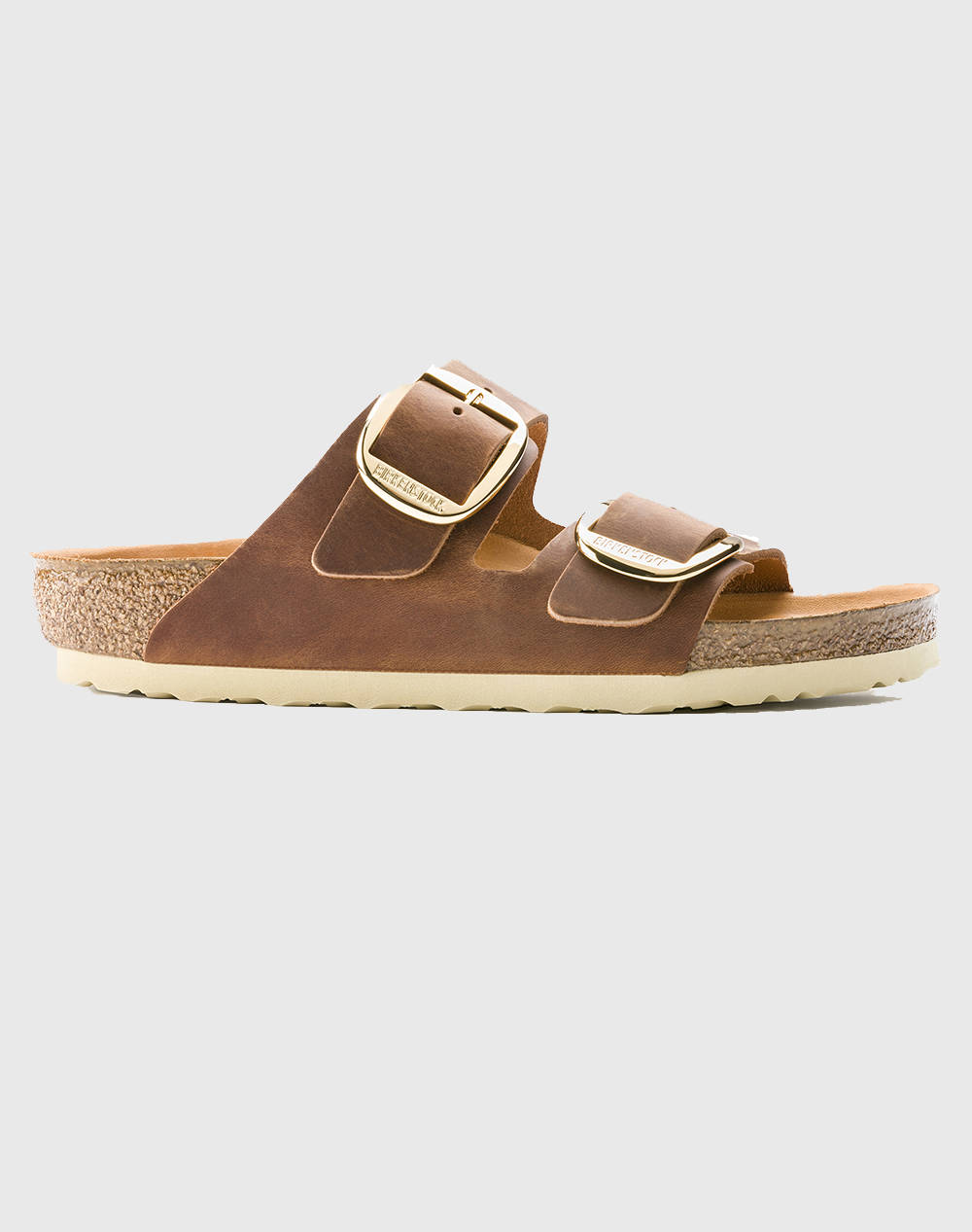 BIRKENSTOCK SH LEATHER ARIZONA BIG BUCKLE LEOI COGNAC HEX 35 - 43 NARROW CORE ESSENTIAL CLASSIC ADULTS LEA PAPUCI DE DAMA