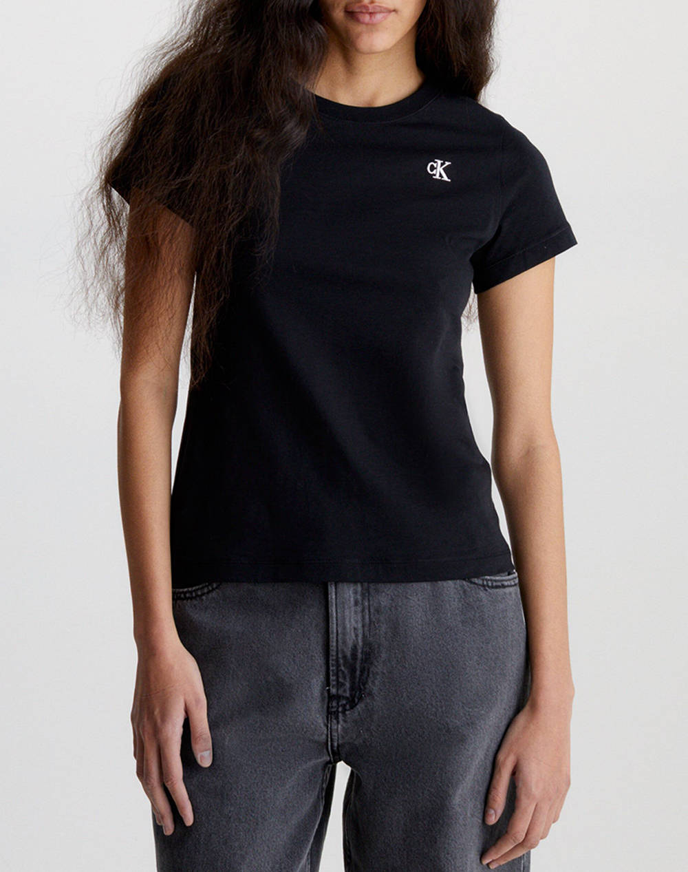 CALVIN KLEIN CK EMBROIDERY SLIM TEE