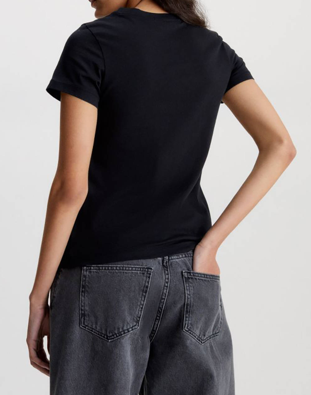 CALVIN KLEIN CK EMBROIDERY SLIM TEE