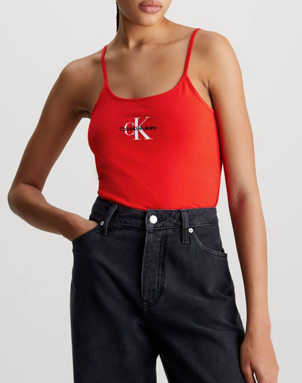 CALVIN KLEIN MONOLOGO STRAPPY TANK TOP