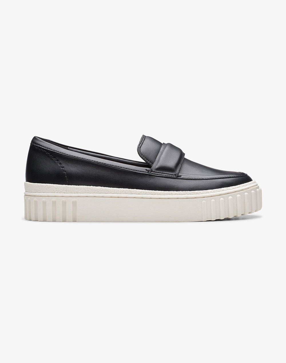 CLARKS Mayhill Cove Black Leather