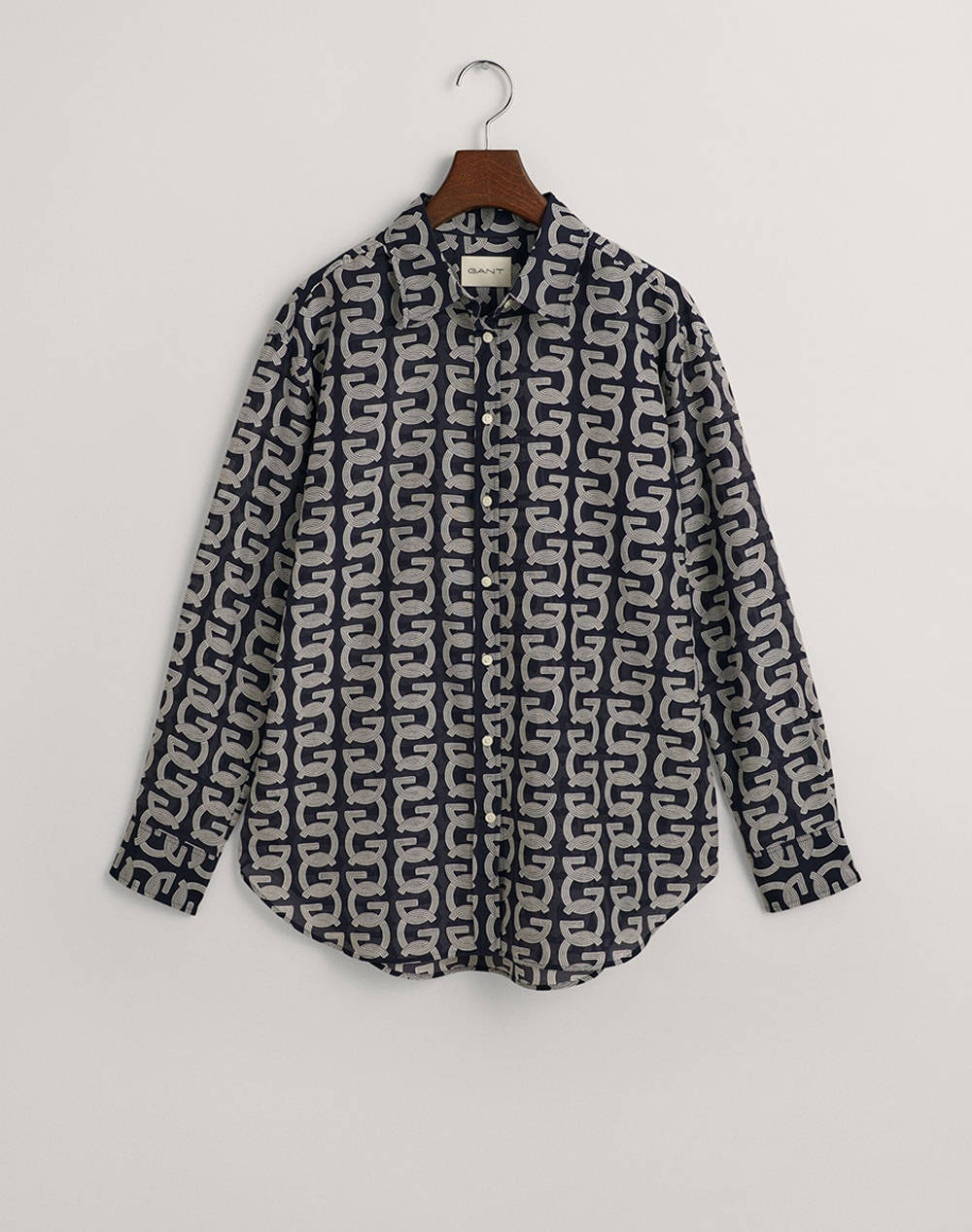 GANT CAMASA REL G PATTERN COT SILK SHIRT