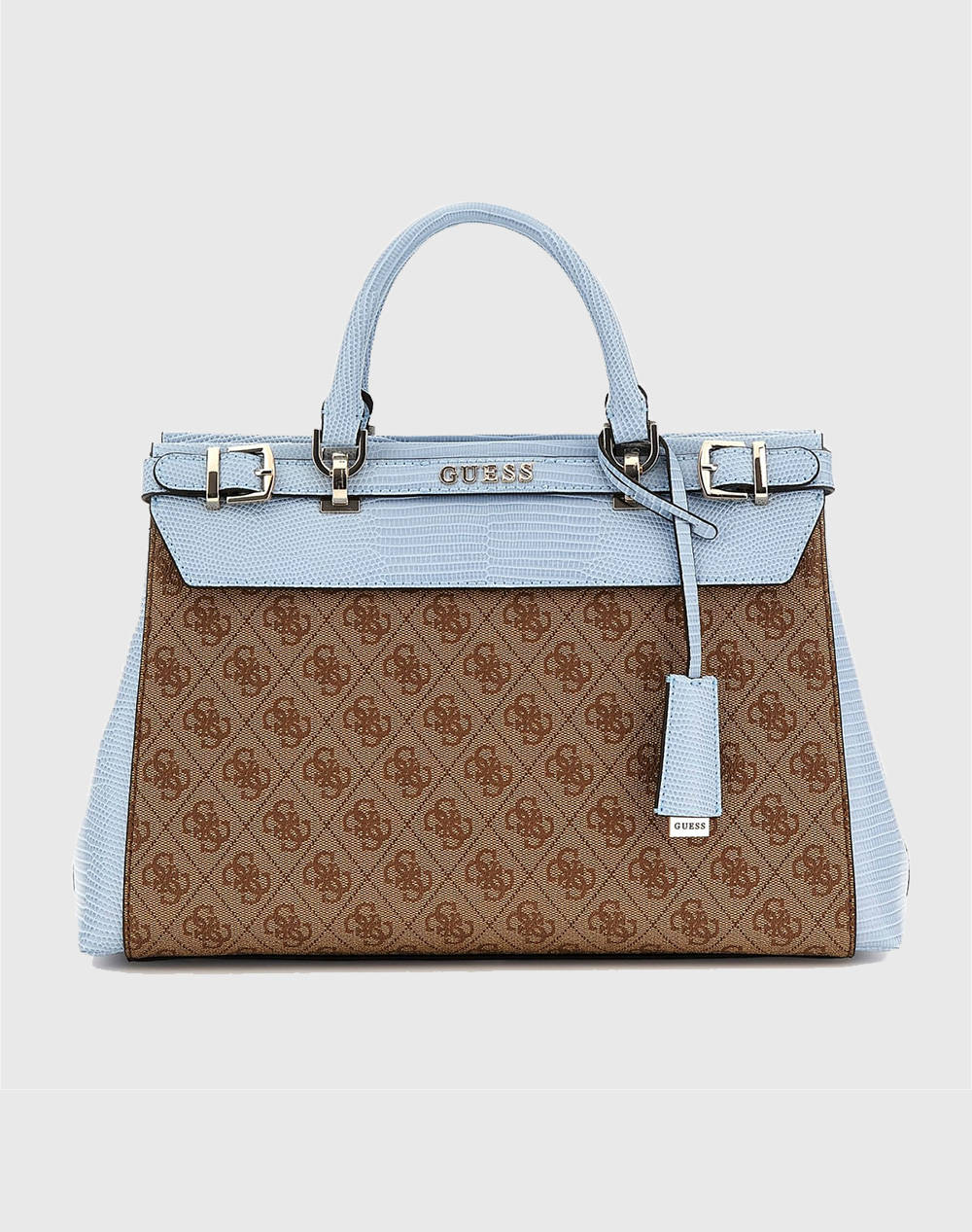 GUESS SESTRI LOGO LUXURY SATCHEL GEANTA DE DAMA (Dimensiuni: 37 x 23 x 13 cm)