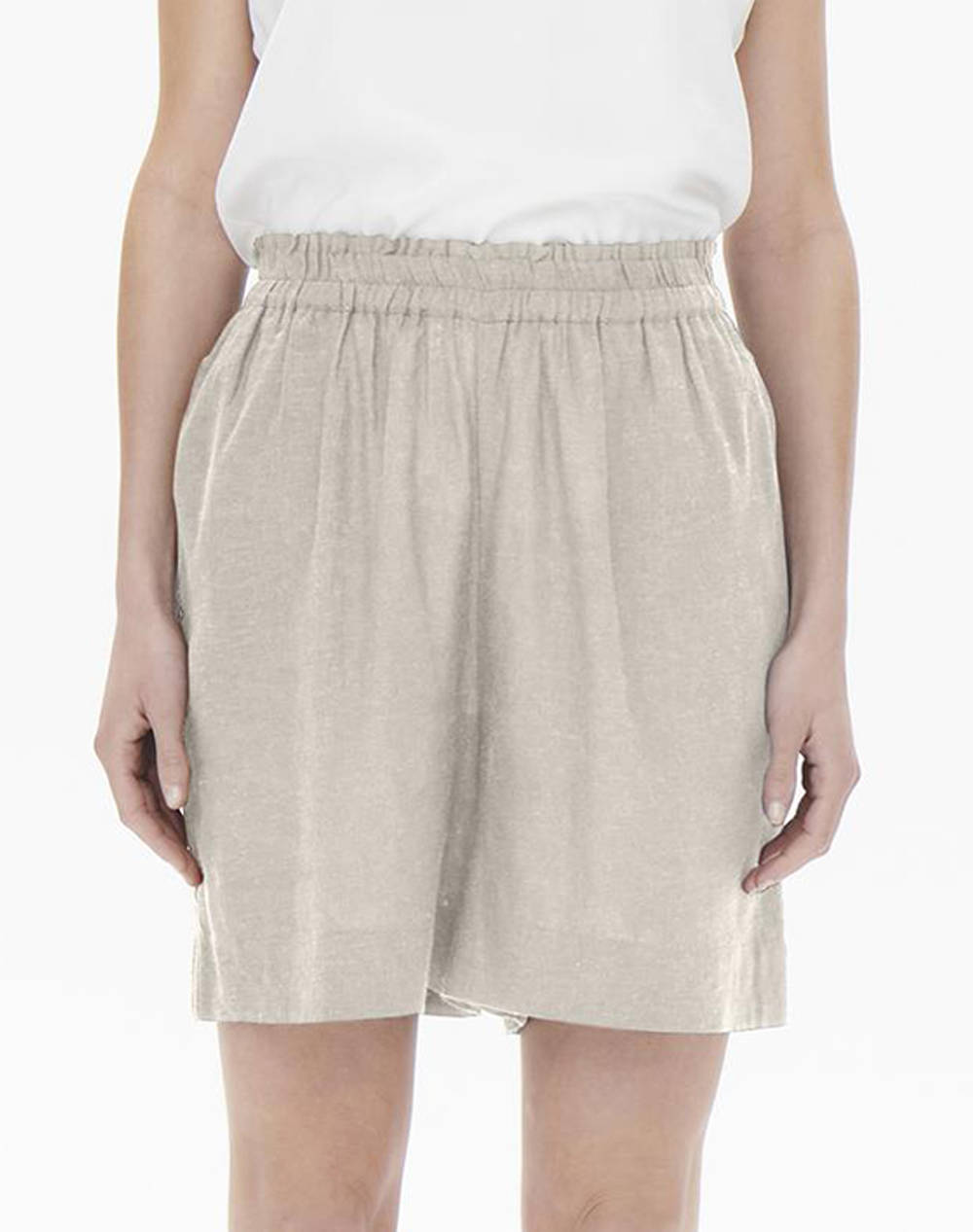 ONLY ONLTOKYO HW LINEN BLEND SHORTS PNT NOOS