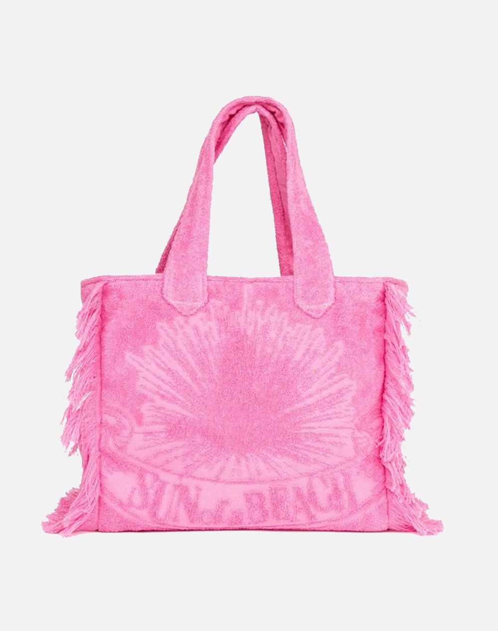 SUN OF A BEACH Bubblegum | Mini Terry Tote Bag (Dimensiuni: 31 x 28 x 11 cm.)