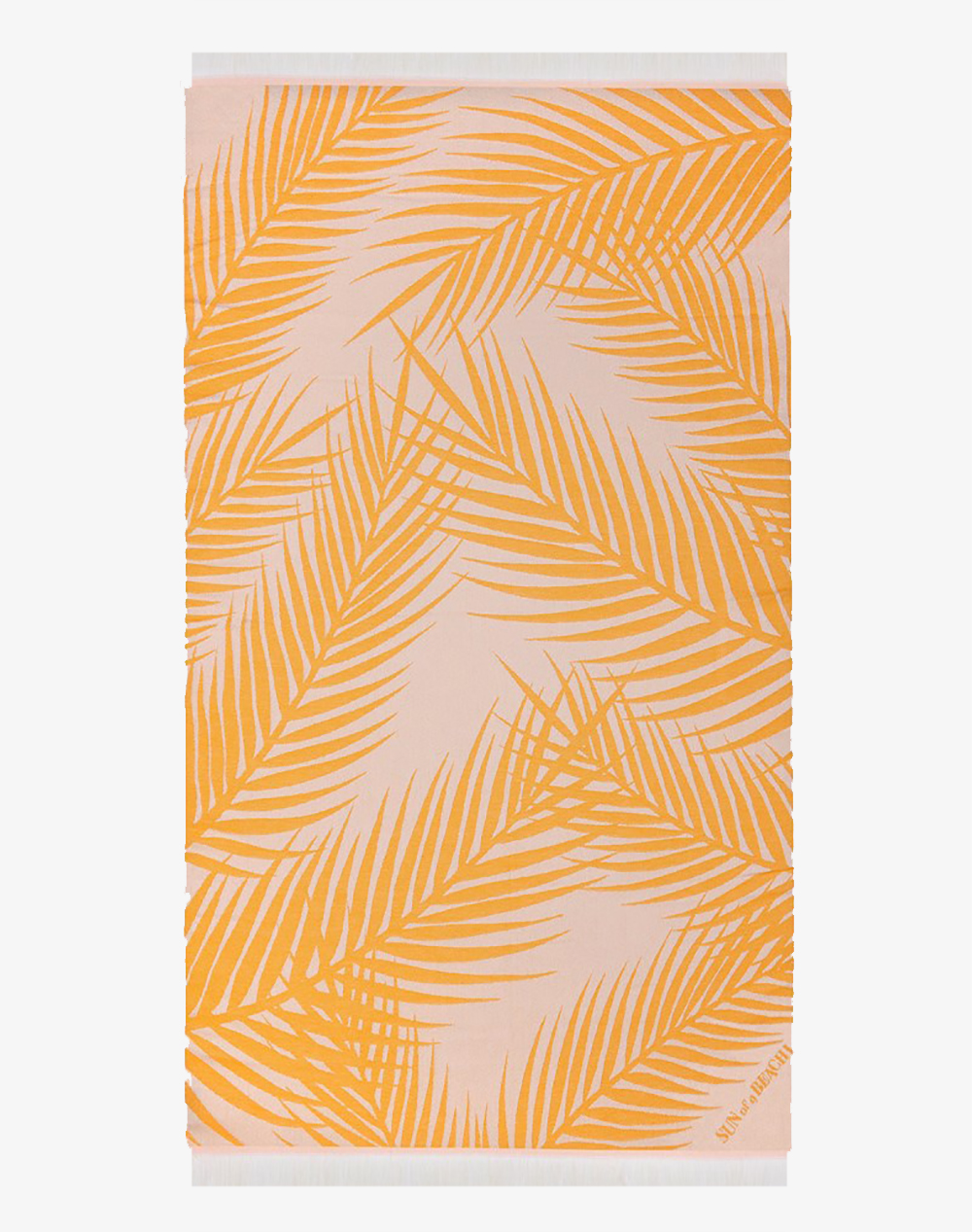 SUN OF A BEACH Palm Springs Super Yellow | Feather Beach Towel (Dimensiuni: 95 x 160 cm.)