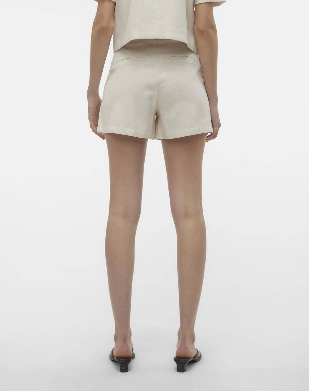 VERO MODA VMFLORENCE MW SHORT LINEN SHORTS