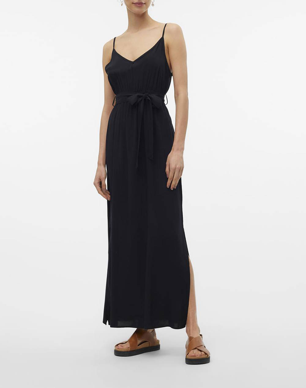 VERO MODA VMEASY JOY SLIT MAXI V-NECK DRESS WV GA