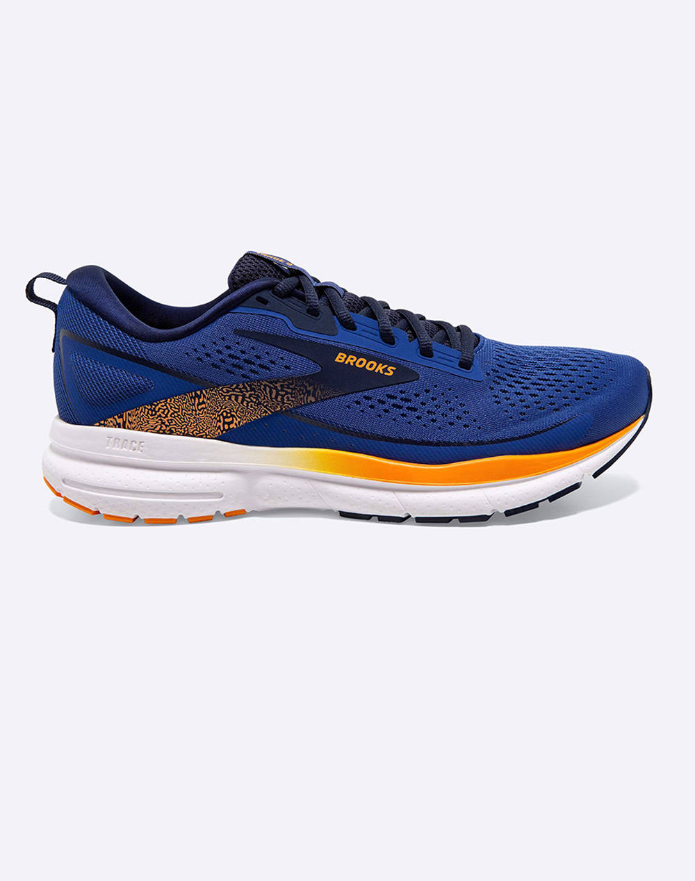 BROOKS TRACE 3 BLUE/PEACOAT/ORANGE INCALTAMINTE DE BARBATI