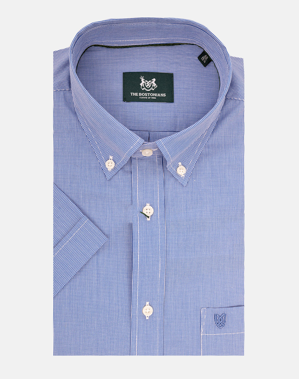 THE BOSTONIANS CAMASA POPLIN REGULAR FIT MiniCheck POPLIN Button-down Regular Fit