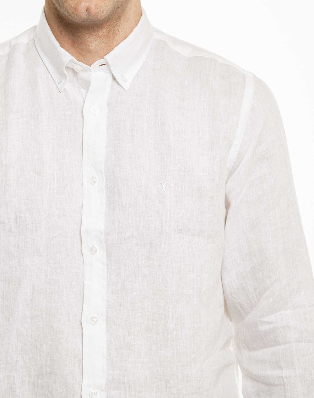 THE BOSTONIANS CAMASA IN REGULAR FIT Plain LINEN Button-down Regular Fit