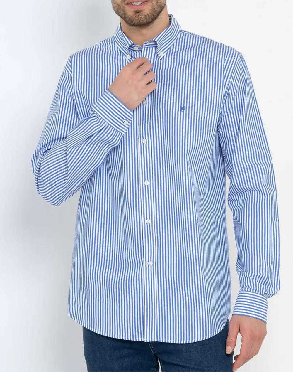 THE BOSTIONIANS CAMASA ACORN POPLIN REGULAR FIT Stripe POPLIN Button-down Regular Fit