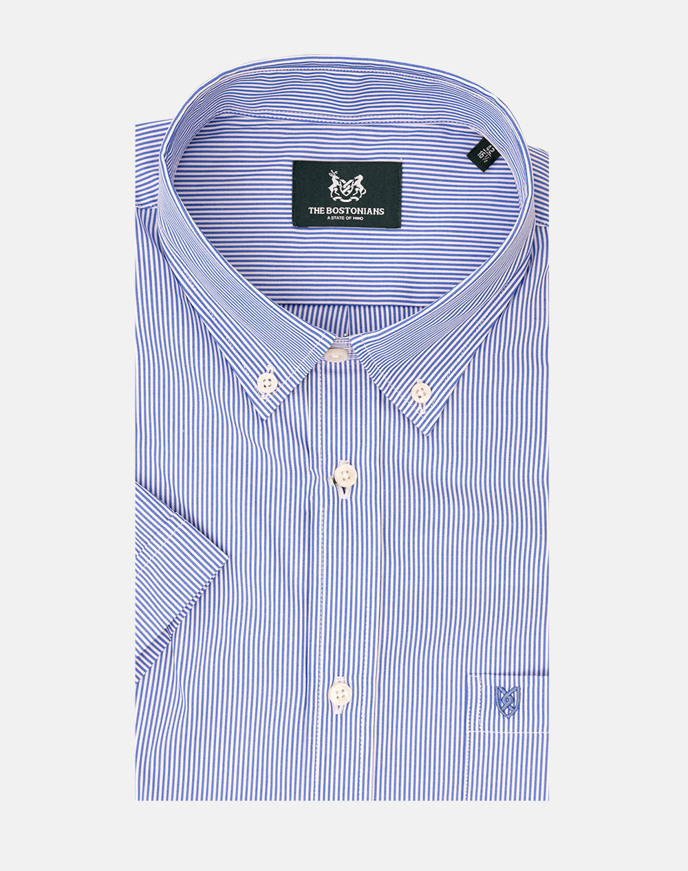 THE BOSTONIANS CAMASA ACORN POPLIN REGULAR FIT Stripe POPLIN Button-down Regular Fit