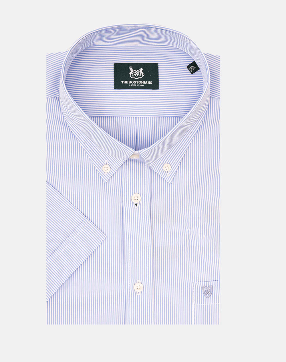 THE BOSTONIANS CAMASA ACORN POPLIN REGULAR FIT Stripe POPLIN Button-down Regular Fit